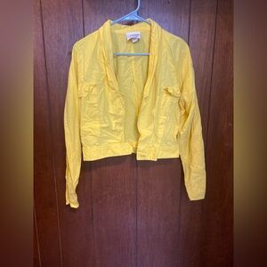 Vibrant Yellow Utility Jacket
